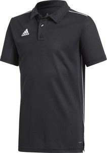 Adidas Koszulka dziecięca Core 18 Polo Junior czarna r. 128cm (CE9038) 1