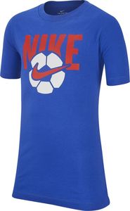 Nike Koszulka chłopięca B Nsw Tee Soccer Ball niebieska r. XL (AR5286 480) 1