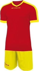 Givova Strój piłkarski Givova Revolution czerwono-żółty XS 1