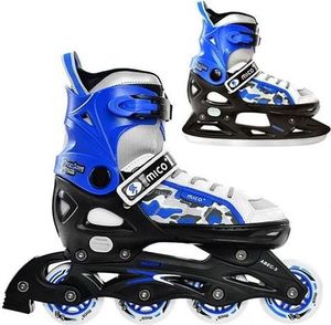 Rolki Mico Łyżworolki Rider II 2w1 niebieskie r. 40-43 4