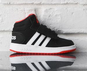 Adidas Buty dziecięce Hoops Mid 2.0 I czarne r. 27 (B75945) 1