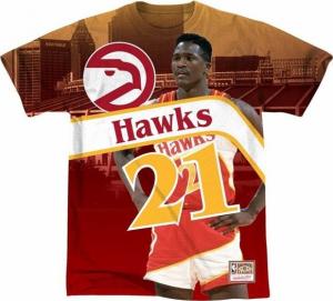 Mitchell & Ness Koszulka męska City Pride M&N Tee Atlanta Hawks Dominique Wilkins r. S (BMTRKT18007) 1