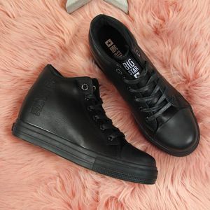 Big Star Sneakersy na koturnie damskie czarne Big Star 36 5