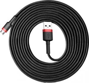 Kabel USB Baseus USB-A - microUSB 3 m Czarno-czerwony (CAMKLF-H91) 1