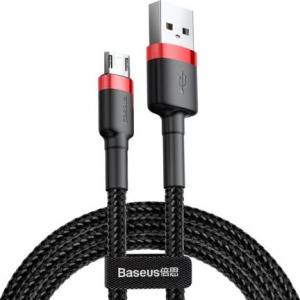Kabel USB Baseus USB-A - microUSB 3 m Czarno-czerwony (CAMKLF-H91) 5