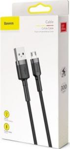 Kabel USB Baseus USB-A - microUSB 3 m Czarno-szary (6953156296374) 6