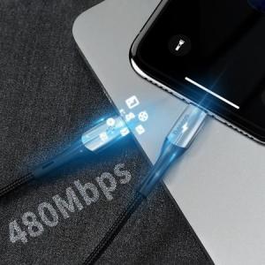 Kabel USB Baseus USB-C - Lightning 1 m Czarny (BRA007390) 12