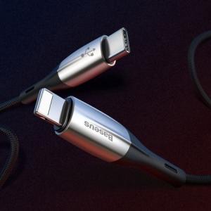 Kabel USB Baseus USB-C - Lightning 1 m Czarny (BRA007390) 7