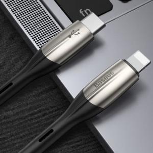 Kabel USB Baseus USB-C - Lightning 1 m Czarny (BRA007390) 8