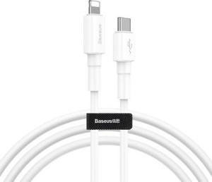 Kabel USB Baseus USB-C - Lightning 1 m Biały (BRA007389) 1
