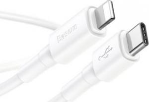 Kabel USB Baseus USB-C - Lightning 1 m Biały (BRA007389) 3