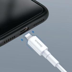 Kabel USB Baseus USB-C - Lightning 1 m Biały (BRA007389) 9