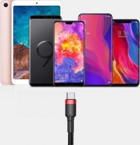 Kabel USB Baseus USB-A - USB-C 3 m Czarno-czerwony (CATKLF-U91) 17