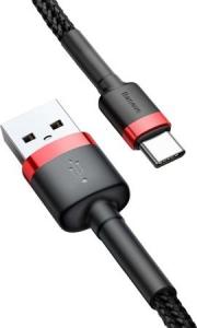 Kabel USB Baseus USB-A - USB-C 3 m Czarno-czerwony (CATKLF-U91) 7