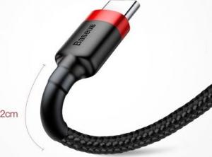 Kabel USB Baseus USB-A - USB-C 3 m Czarno-czerwony (CATKLF-U91) 10