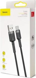 Kabel USB Baseus USB-A - USB-C 3 m Czarno-szary (6953156296343) 6