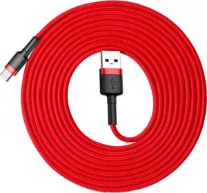 Kabel USB Baseus USB-A - USB-C 3 m Czerwony (CATKLF-U09) 1
