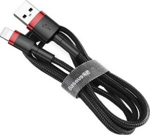Kabel USB Baseus USB-A - Lightning 3 m Czarno-czerwony (CALKLF-R91) 5