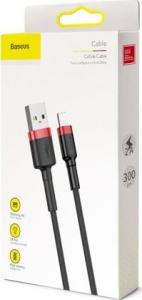 Kabel USB Baseus USB-A - Lightning 3 m Czarno-czerwony (CALKLF-R91) 9