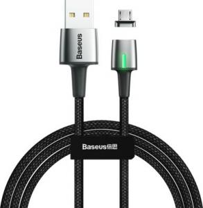 Kabel USB Baseus Zinc magnetyczny kabel USB / micro USB 2m 1.5A czarny (CAMXC-B01) 1