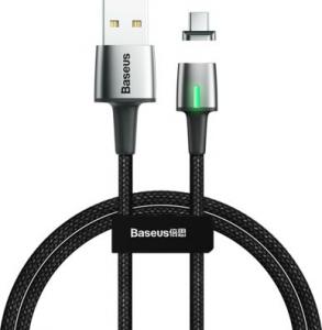 Kabel USB Baseus Zinc magnetyczny kabel USB / USB Typ C 2m 2A czarny (CATXC-B01) 1