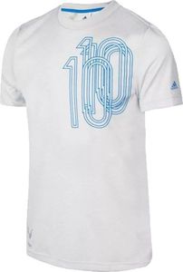 Adidas Koszulka chłopięca Yb Messi Icon Tee biała r. 140 (AX6358) 1