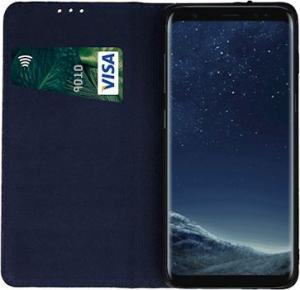 TelForceOne Pokrowiec skórzany Smart Pro do Samsung A10 granatowy 2