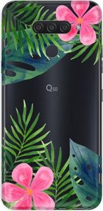 CaseGadget Nakładka do LG Q60 liście i kwiaty 1