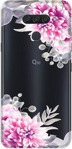 CaseGadget Nakładka do LG Q60 białe kwiaty 1