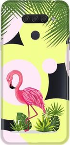 CaseGadget Nakładka do LG Q60 flamingi i kwiaty 1
