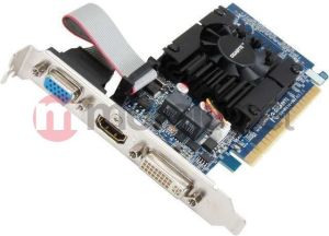 Karta graficzna Gigabyte GeForce GT 610 1GB DDR3 (64 bit) HDMI, DVI, D-Sub (GV-N610-1GI) 1