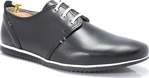 Kent KENT 209 CZARNE - Męskie wygodne buty ze skóry 40 1