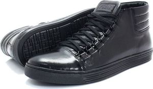 Kent KENT 304 CZARNE - Skórzane trampki za kostkę 44 6