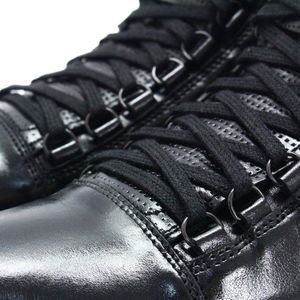 Kent KENT 304 CZARNE - Skórzane trampki za kostkę 44 7