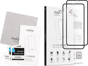 moVear Szkło Hartowane 2.5D MAX na iPhone Xs / X do Etui na Cały Ekran MOVEAR Standard 2