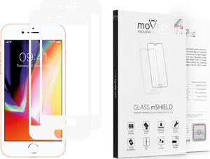 moVear Szkło Hartowane 2.5D MAX na iPhone 8 plus / 7 plus Pyłoszczelne Full Glue Cały Ekran MOVEAR Standard 2