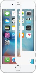 moVear Szkło hartowane 3D PRO na Cały Ekran iPhone 6 6s Białe MATOWE moVear Standard 3
