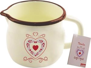 Orion Kubek / garnek emaliowany z uchwytem 12cm SERCE uniwersalny 2