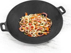 Patelnia Orion wok Żeliwna 30cm 4