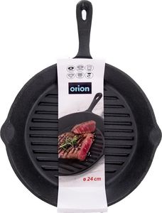 Patelnia Orion grillowa Żeliwna 24cm 5