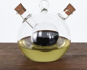 Excellent Houseware Butelka dozownik na oliwę ocet balsamiczny 2w1 uniwersalny 2