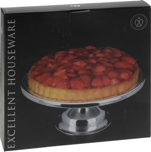 Excellent Houseware Patera / tortownica / taca stalowa na tort ciasto uniwersalny 2