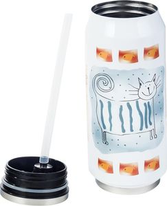 Orion Kubek termiczny Puszka Kotki 0.4L biały 2