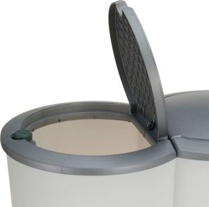 Kosz na śmieci Excellent Houseware do segregacji na przycisk 2x25L biały (Y54980880) 2