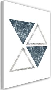 Feeby Obraz na płótnie - Canvas, Abstrakcyjne marmurowe trójkąty 40x60 1