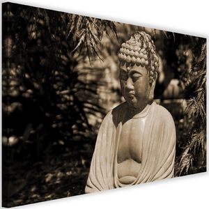 Feeby Obraz na płótnie - Canvas, Budda między drzewami 4 90x60 1