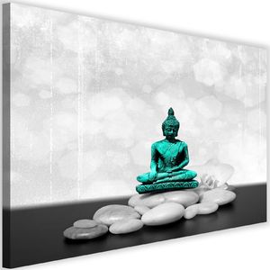 Feeby Obraz na płótnie - Canvas, Budda na kamieniach Zen 120x80 1