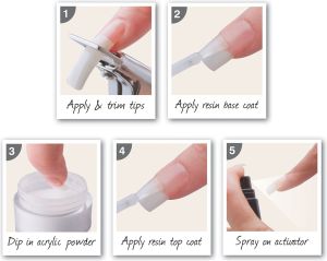 Rio Quick Dip Acrilic (NACR) Zestaw do pielęgnacji paznokci 2