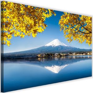 Feeby Obraz na płótnie - Canvas, Góra Fuji i jezioro 4 60x40 1