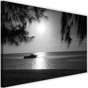 Feeby Obraz na płótnie - Canvas, Motorówka na brzegu morza 2 60x40 1